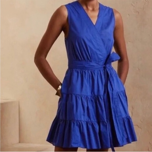 NWT! Banana Republic Stampa Mini Dress - Small Tall 💛 - Picture 2 of 7